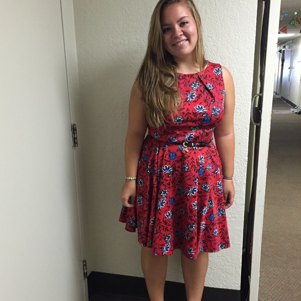 EUC Sleeveless Fit & Flare Dress